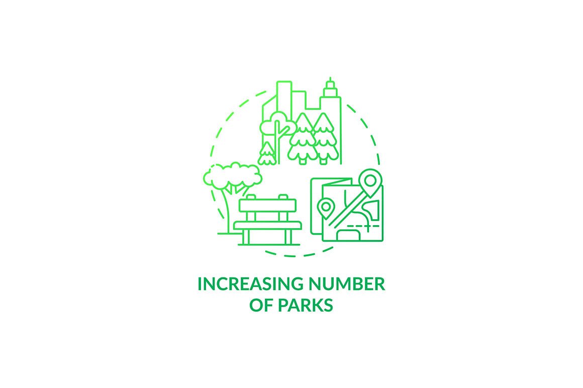 Air pollution prevention concept icons bundle