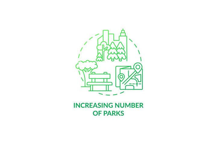 Air pollution prevention concept icons bundle