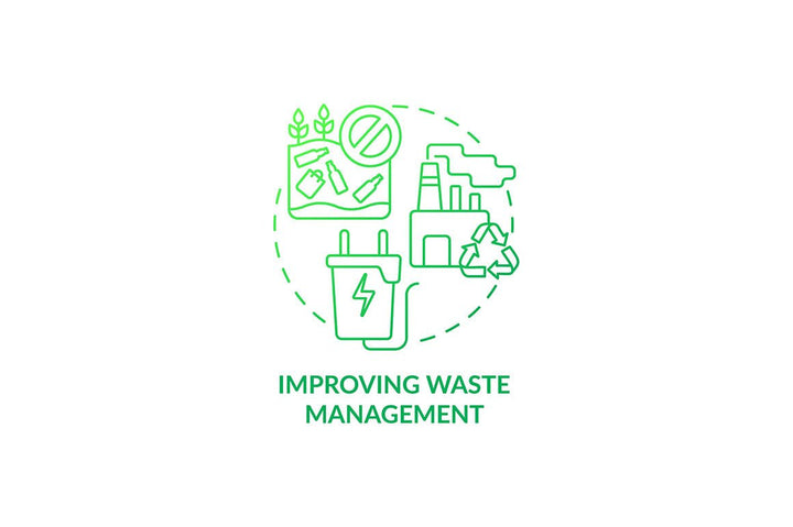 Air pollution prevention concept icons bundle