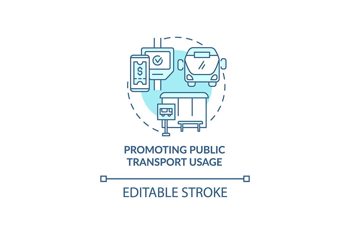 Air pollution prevention concept icons bundle