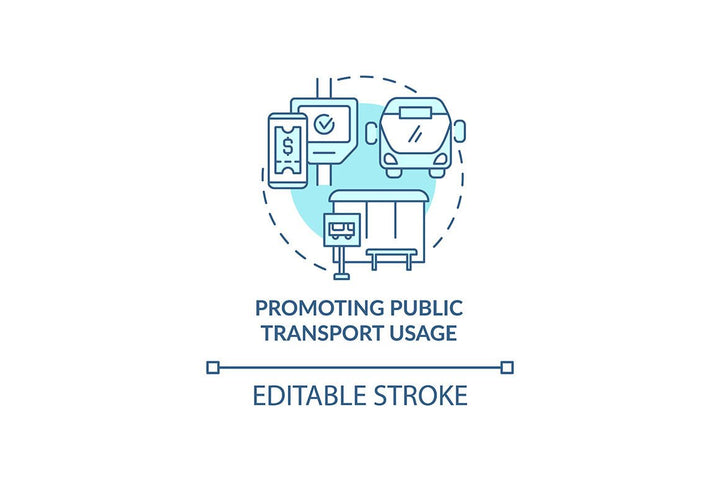 Air pollution prevention concept icons bundle