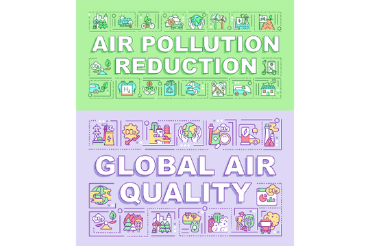 Air Pollution Reduction Banners Bundle