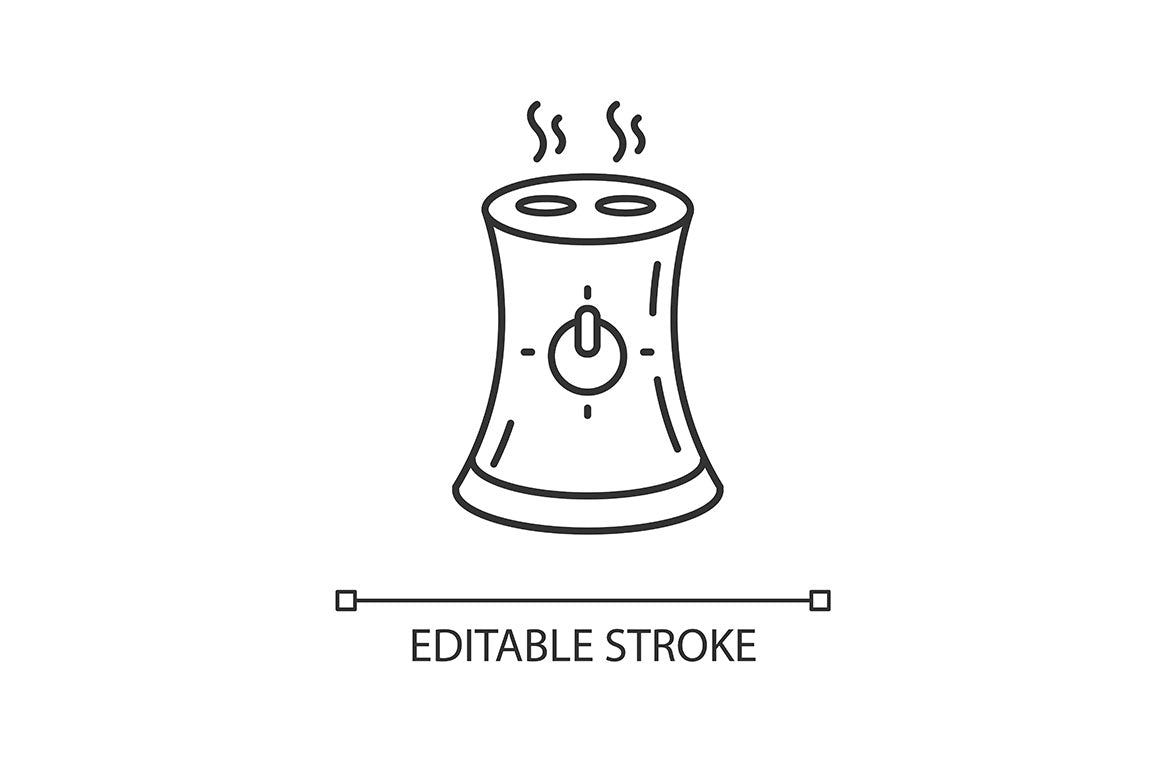 Air Purifiers, Humidifiers Icons Set