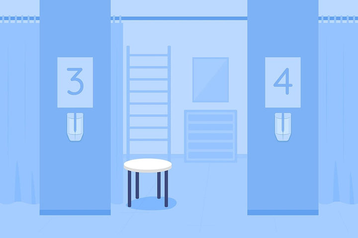 Airport place flat color vector illustrations