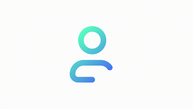 Animated approve gradient ui icon