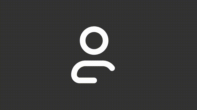 Animated approve white line ui icon