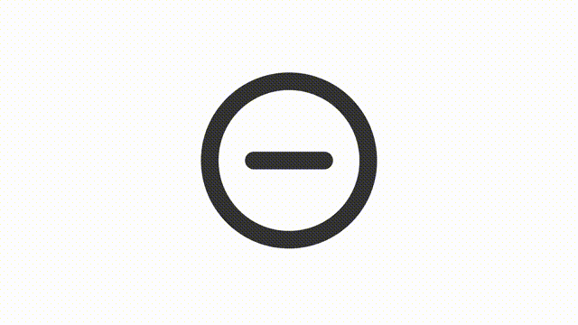 Animated deduction linear ui icon. Make text smaller. Seamless loop 4k video with alpha channel on transparent background. Outline isolated user interface element motion graphic animation