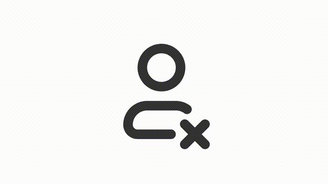 Animated delete linear ui icon