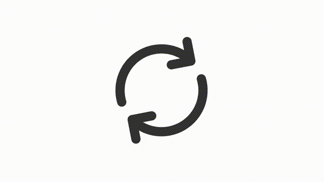 Animated exchange linear ui icon. Constant repetition. Seamless loop 4k video with alpha channel on transparent background. Outline isolated user interface element motion graphic animation