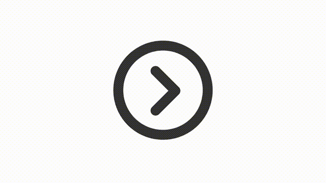 Animated forward linear ui icon. Next web page. Right arrow. Seamless loop 4k video with alpha channel on transparent background. Outline isolated user interface element motion graphic animation