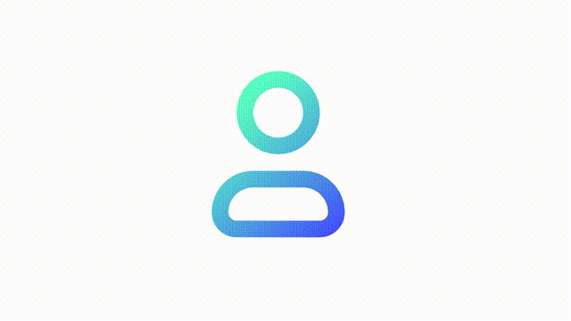 Animated group gradient ui icon