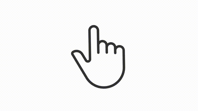 Animated hold and spin linear icon