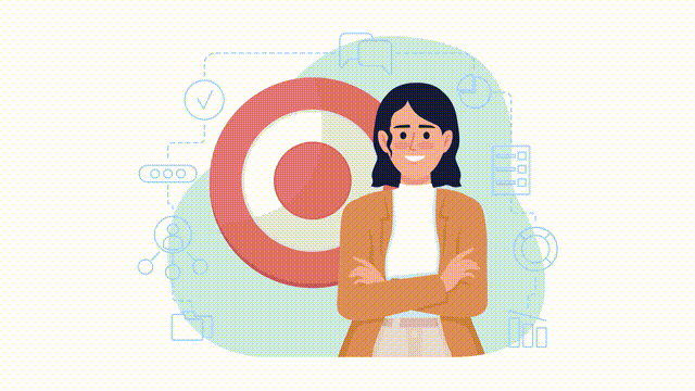 Animated isolated goal setting