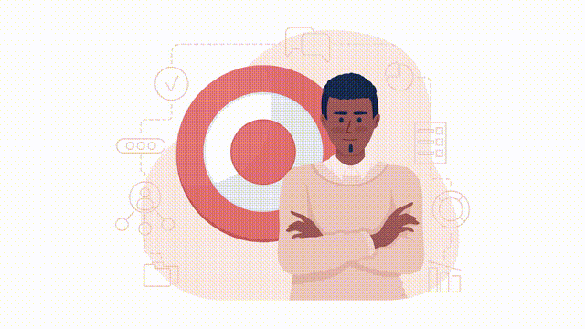 Work Target Gif Animated isolated reaching goals – IMG Visuals
