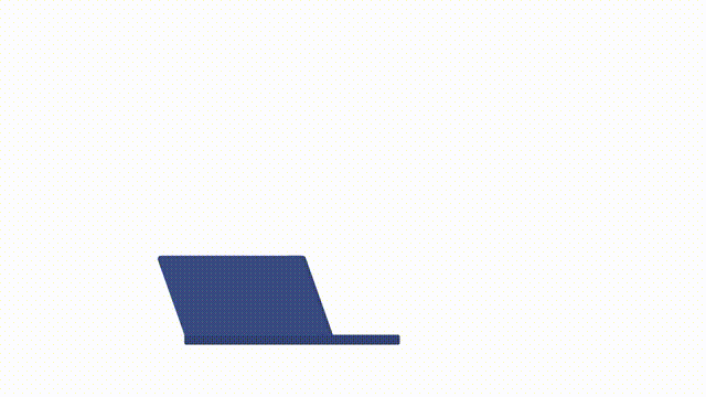 Animated laptop for math object. Mathematics lesson. Flat cartoon style HD video footage with alpha channel. Color illustration on transparent background for animation. Comfortaa font used