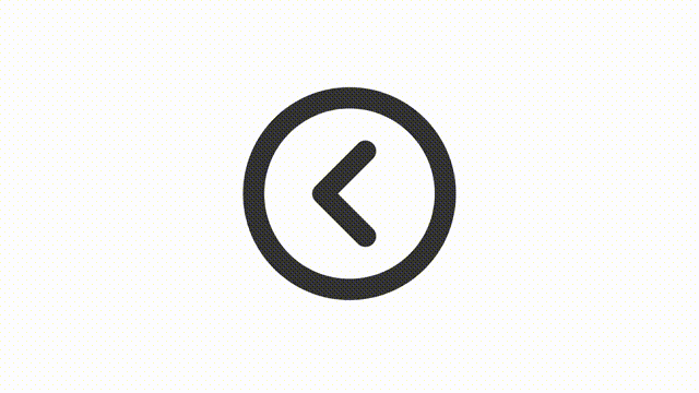 Animated move back linear ui icon