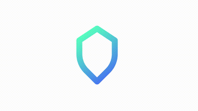 Animated protected gradient ui icon