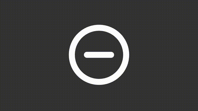 Animated reduce white line ui icon. Make text smaller. Seamless loop 4k video with alpha channel on transparent background. Isolated user interface symbol motion graphic design for night mode