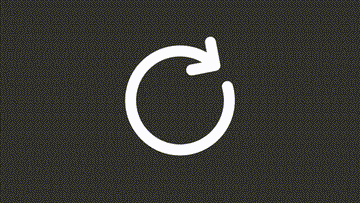 Animated refresh white line ui icon