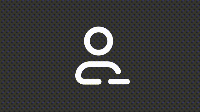Animated remove white line ui icon