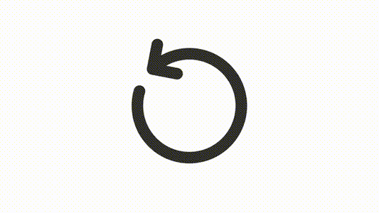 Animated restart linear ui icon