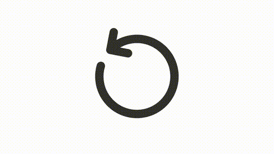Animated restart linear ui icon
