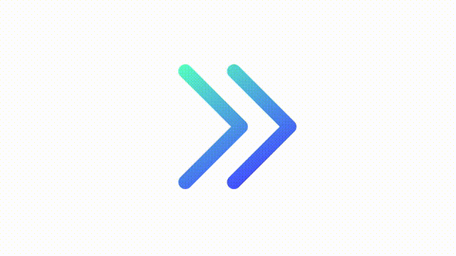 Animated skip gradient ui icon. Move to end. Mediaplayer button. Seamless loop 4k video with alpha channel on transparent background. Line color user interface symbol motion graphic animation