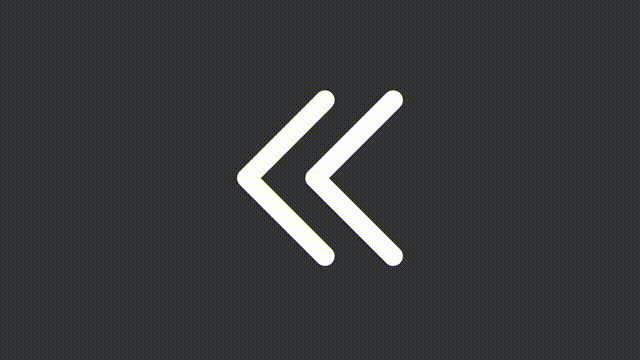 Animated skip white line ui icon. Move to start. Seamless loop 4k video with alpha channel on transparent background. Isolated user interface symbol motion graphic design for night mode