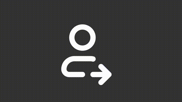 Animated transfer white line ui icon