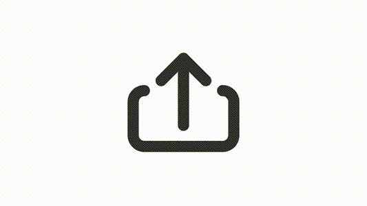 Animated upload linear ui icon