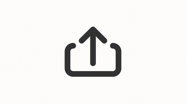 Animated upload linear ui icon. Send to server. Digital storage. Seamless loop 4k video with alpha channel on transparent background. Outline isolated user interface element motion graphic animation