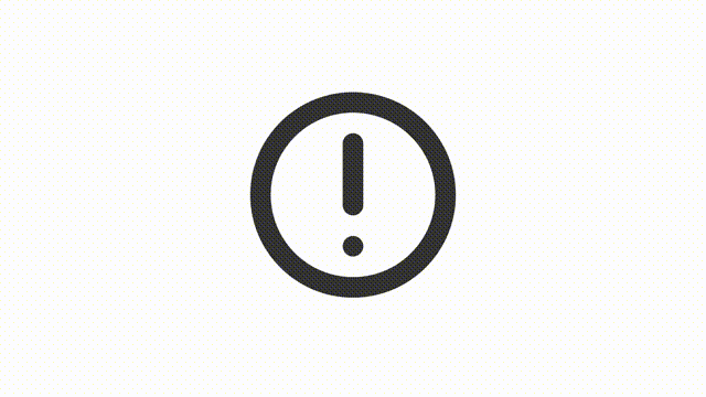 Animated warning linear ui icon