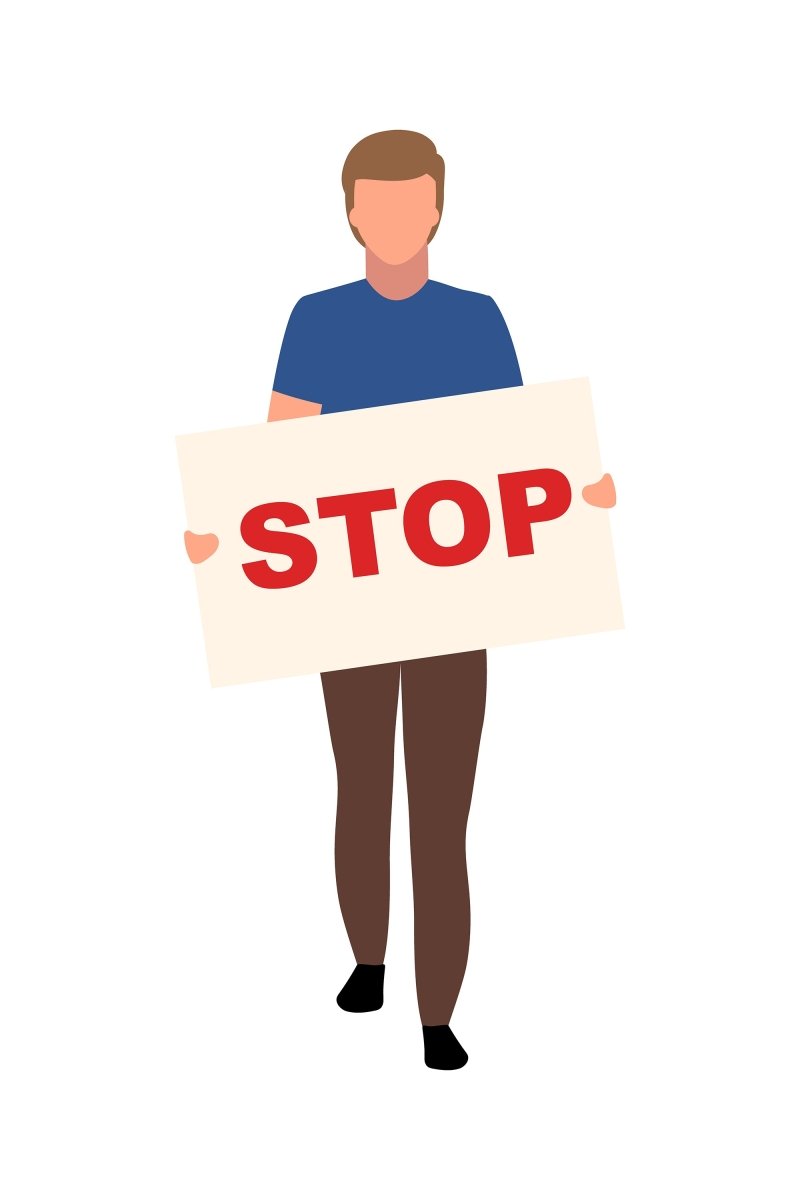 Anti-government demonstration flat concept vector illustration set