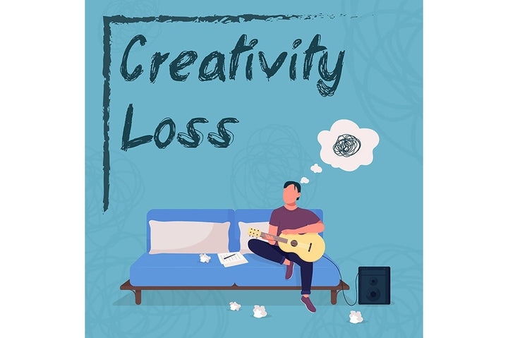 Anxiety from job vector cards with characters set