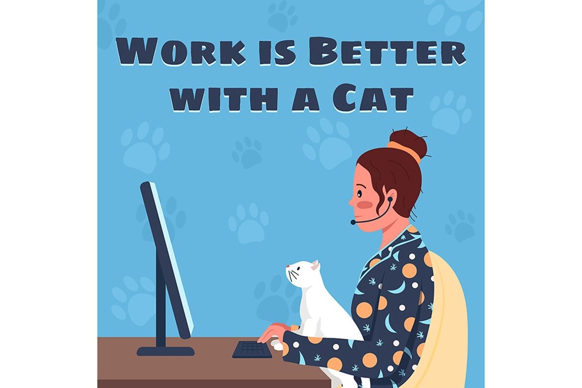 Anxiety from job vector cards with characters set