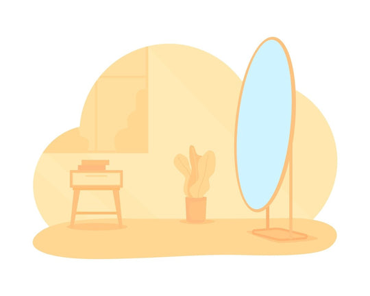 Apartment room 2D vector isolated illustration set