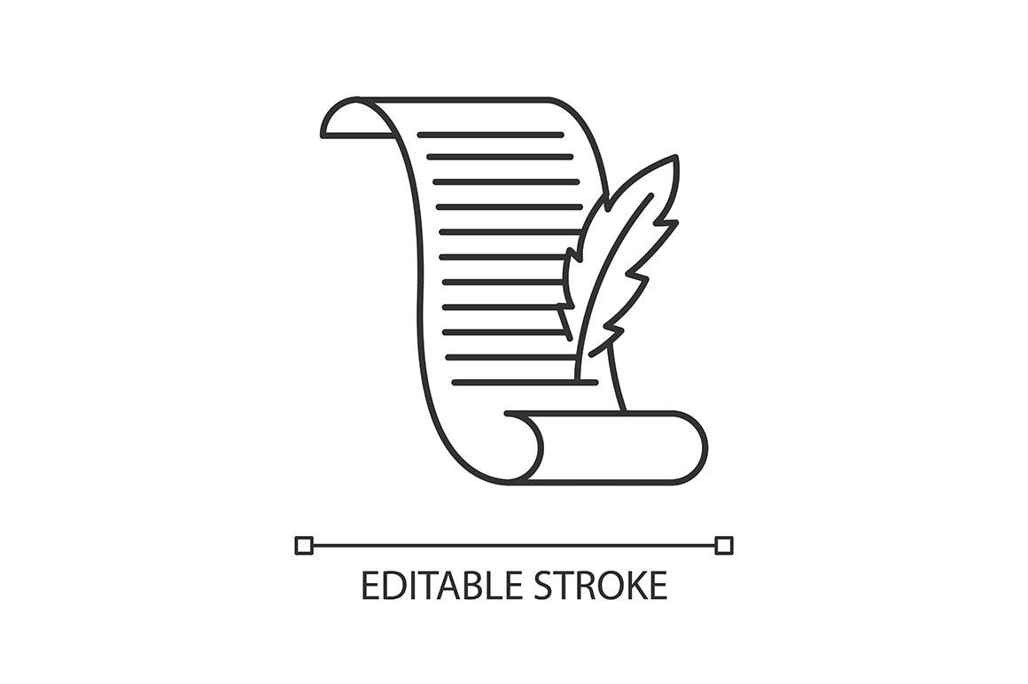 Archeology linear icons set