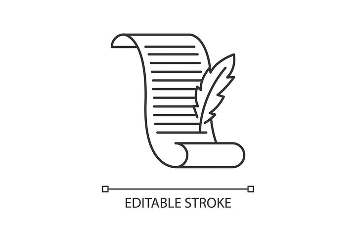Archeology linear icons set