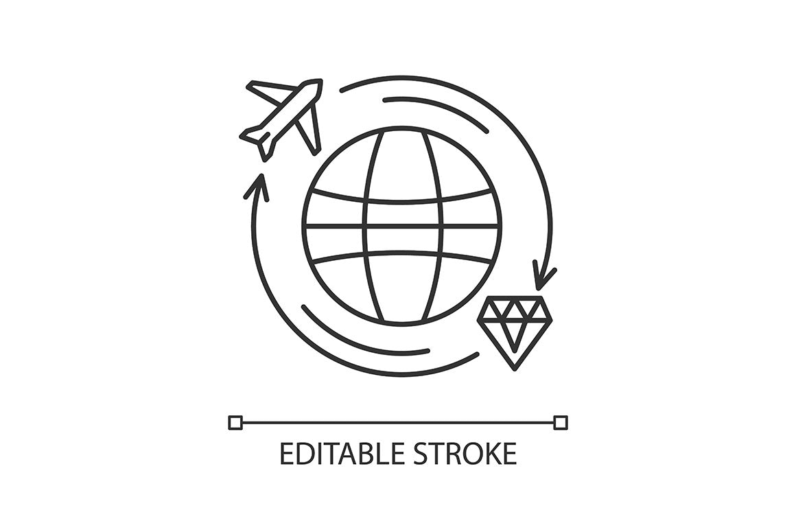 Archeology linear icons set