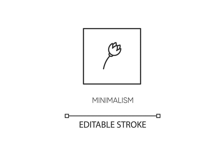 Art movements pixel perfect linear icons set