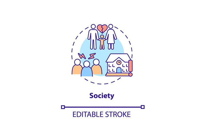 Attention deficit and hyperactivity disorder concept icons bundle
