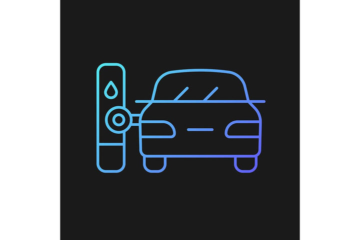 Automation gradient icons set for dark and light mode