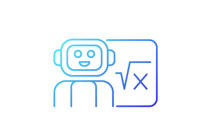 Automation gradient icons set for dark and light mode