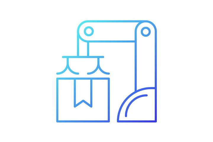 Automation gradient icons set for dark and light mode