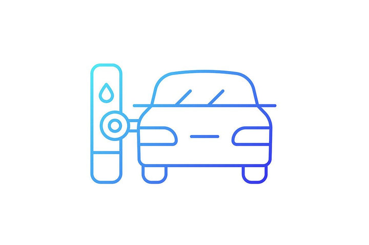 Automation gradient icons set for dark and light mode