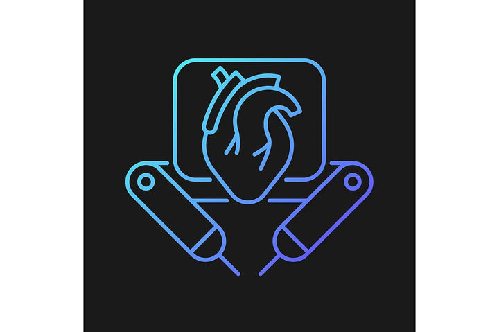 Automation gradient icons set for dark and light mode