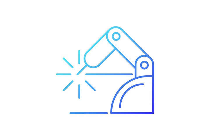 Automation gradient icons set for dark and light mode