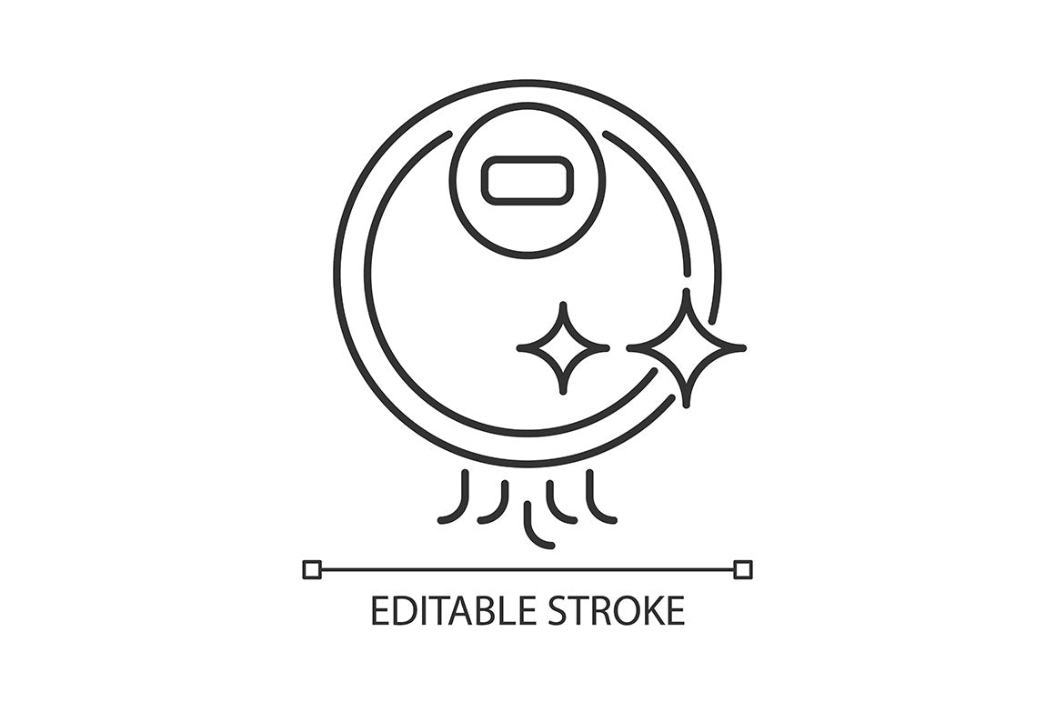 Automation linear icons set for dark and light mode