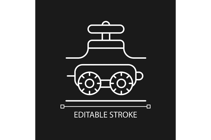 Automation linear icons set for dark and light mode