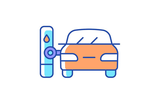 Automation RGB color icons set